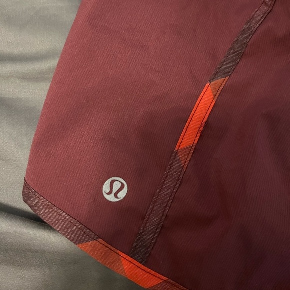Lululemon Vintage Tracker Short Yama Check Flaming Tomato Rust Plaid - Picture 4 of 6
